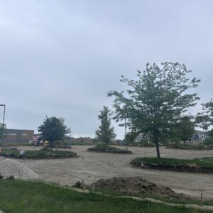 Shuler Elementary parking lot construction.